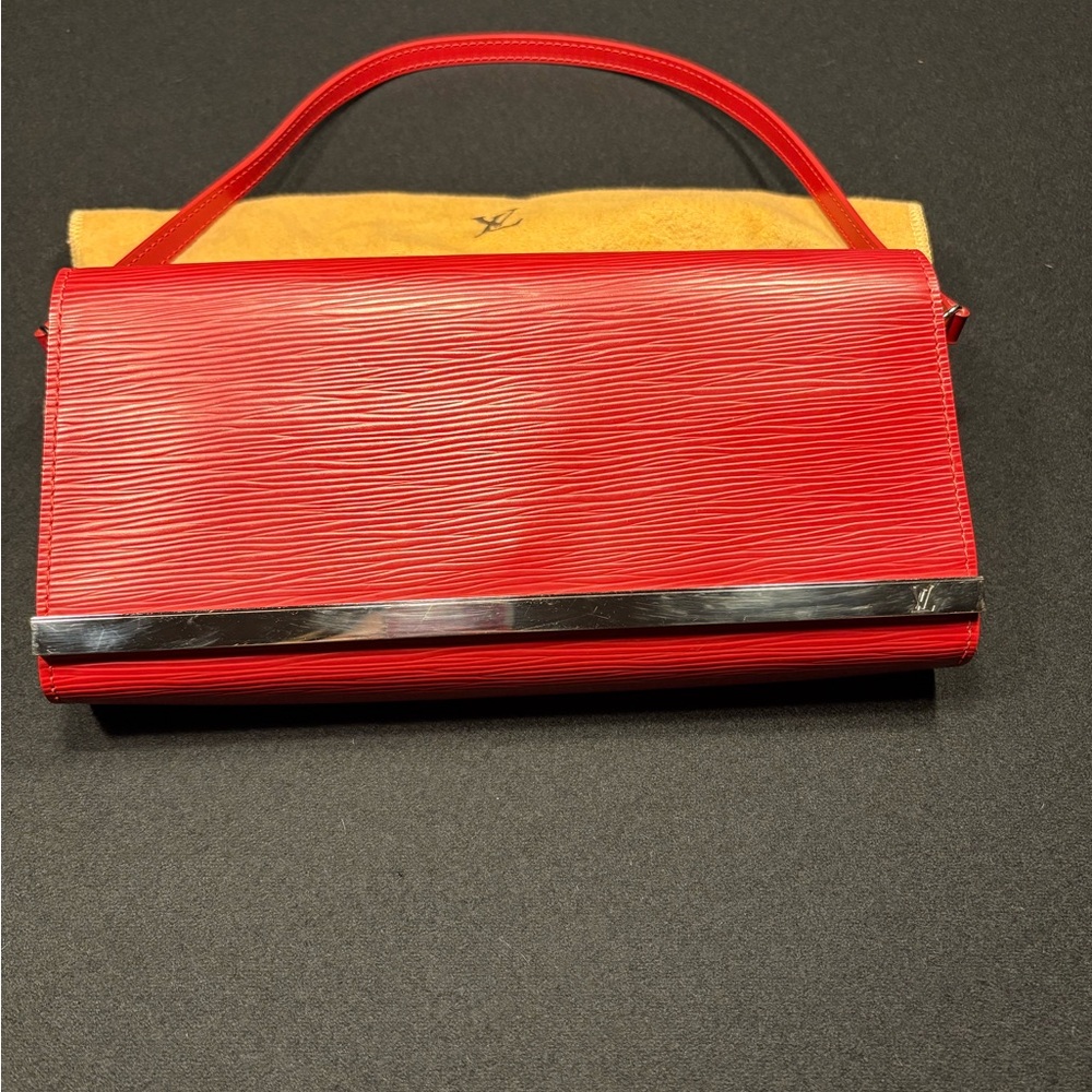 LOUIS VUITTON Sevigne Clutch Shoulder Bag
